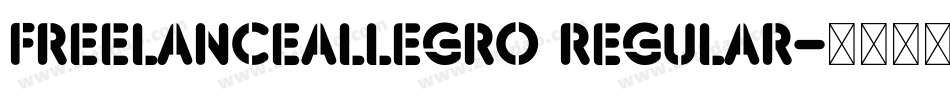 FreelanceAllegro Regular字体转换